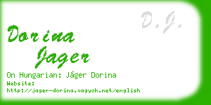 dorina jager business card